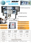 7 Level Digital Brightness Control X-ray Film Viewing Illuminator Mst-4000II Double Panels