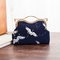 Coin Pouch Canvas Card Purse Clasp Closure Classic birds Pattern Keys Wallet Gift Round supplier