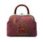 Embroidery Daisy Purses &amp; handbag,Cosmetic bag,Clutch bag,Metal frame purse supplier
