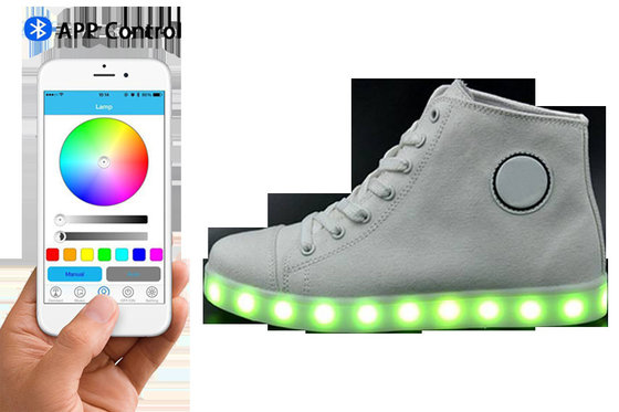 China App Controlled Light Up Shoes , Custom  Simulation Led Luminous Shoes supplier