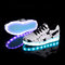Bluetooth App LED Light Up Sneakers Custom White Ed Shoes For Adults supplier