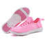 Pink Fiber Optic LED Shoes Full Screen Display Girls Light Up Sneakers supplier