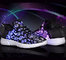 Woven Upper Shining Fiber Optic LED Shoes Remote Control Led Sneakers For Adults supplier