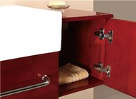 Newest Solid wood ceramic basin bathroom cabinet
