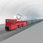 7 Ton Trolley mine locomotive frequency conversion underground mining locomotive