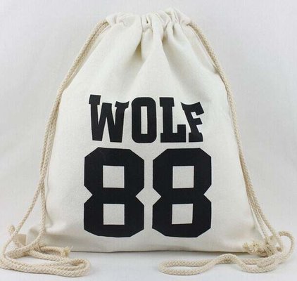 customized cotton drawstring backpack