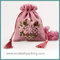beautiful jute candy bag, jute linen sweet bag for wedding, jute drawstring bag