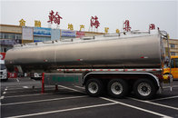 Stainless Steel  40000L 12000*2500*3650mm Tri-axle Oil Tank Trailer