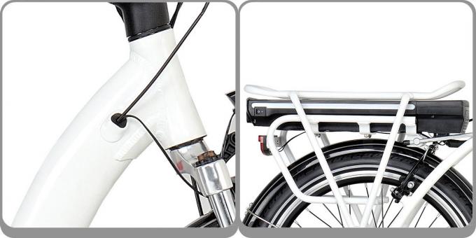 Waterproof 250W Foldable High Performance Adult Electric Bike On Rear Rack