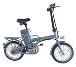 China 16'' Battery Powered Bicycle 250w brushless motor mini Folding electric e bike distributor