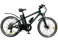 China Custom Black Adults 250W Electric Mountain Bicycle For Mountain Terrain distributor