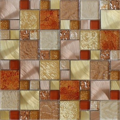 China 300x300mm mosaic kitchen wall tiles,backsplash mosaic tile,golden color supplier