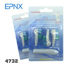 1set/4pcs 4732 multi trend rotating electric toothbrush head suit for 3733 electric toothbrush