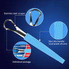 Customized Stainless Steel Tounge Scraper Cleaner Bad Breath Treatment Halitosis Help Your Oral Hygiene