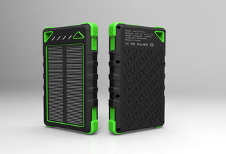 China Rugged Solar panel power Charger 8000mAh for iphone6 waterproof, shockproof, anti dust supplier