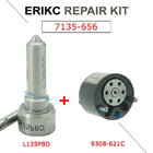 ERIKC delphi Injector Overhaul Repair Kit 7135-656 including nozzle L135PRD and valve 9308-621C for EJBR00504Z
