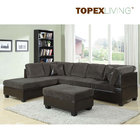 Gray Corduroy Sectional Sofa 2pc Set Sofa Couch Chaise ,Sofa Set with table,Quality Fabric Sofas in Living Room
