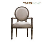 New French Style Fabric  ArmChairs - Solid Wood Chairs-Kitchen Chair - Bedroom Chair-Living Room Chairs,Hotel Chairs