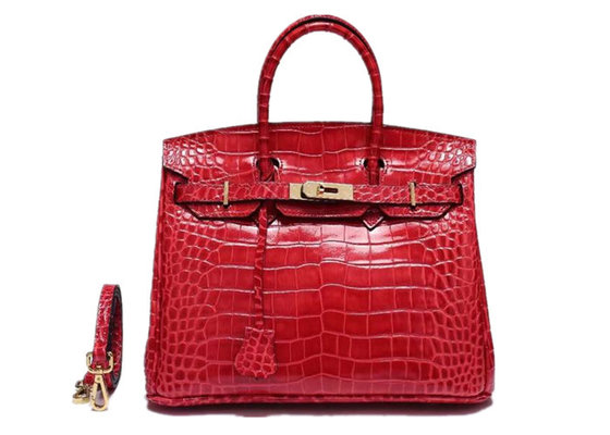 China Custom Padlock Womens Shoulder Handbags Brand Style Alligator Pattern supplier