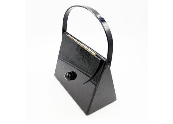 China Women Evening Bags Leather Clutch Small Shoulder Sling Tote Bag In Black supplier
