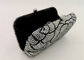 Flower Pattern Small Rhinestone Evening Bags Hard Case With Hot Fix Crystal supplier