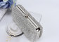 Gorgeous Acrylic Diamond Silver Mesh Evening Bags For Dinner Party supplier