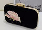 Unique Design Women ' S Evening Bags And Clutches , Floral Embroidered Purse With Golden Frame supplier