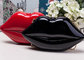 Trendy Stylish Adorable Makeup Acrylic Clutch Bag Lip Shaped As Cosmetic Bag supplier