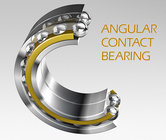Chrome steel Single-row Angular Contact Ball Bearing 7204 AC,7204C