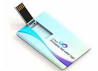 MOQ 100 PCS  One Year Quality Warranty Plastic USB Flash Drive in Card Shape 4 GB