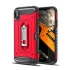 2 in 1 PC+TPU Color Red Black Kickstand Armor Case Back Cover For LG V30 V30PLUS V35 Q6 Q8 G7 Huawei Mate10 lite P Smart