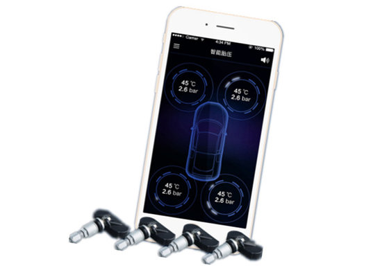 China 350mAh Wireless Bluetooth Tire Pressure Monitoring System With 4 Internal Sensor supplier
