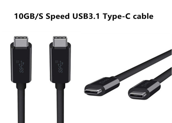 China Customized Cell Phone Type C USB Cable White / Black / Colorful 10Gbps 5A 20V supplier
