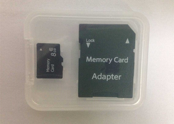 China Plastic Micro SD Card Case With SD Adapter , Strong PP Box Packaging For Memory Card supplier