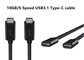 Customized Cell Phone Type C USB Cable White / Black / Colorful 10Gbps 5A 20V supplier