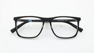 China Matt Black Acetate Big Square Eyeglasses Optical Frames for Ladies and Gentlemen Unisex Daily Outdoor Reading glasses supplier