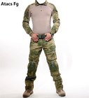 Hunting CP Uniform Combat shirt cargo multicam paintball Army Tactical Uniform with pads
