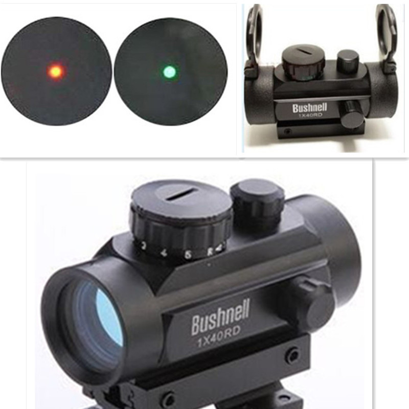 1X40 Tactical Holographic Red Green Dot Rifle scope Sight For 11mm/20mm Scope Laser Sight