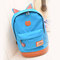 The new canvas backpack ear fashion bag for student