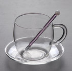 High quality luxury transparency glass water coffee juice cup