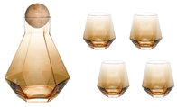 Creative custom household living room simple light luxury crystal cool kettle set household water glass