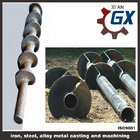 Steel driven end bearing piles