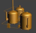 Direct fire heating beer brewhouse and equipment for brewery and factory