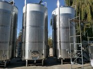 wine fermenter and fermentation tank for winery and beverage factory
