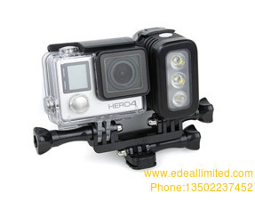 Gopro Accessories Camera led flash light Go pro Flash Light Night High Light For Gopro 4 3+ 3SJ4000 SJ5000 yi GP296