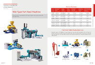 Blue Floating Fish Feed Pellet Mill with 0.18t/h-5t/h production