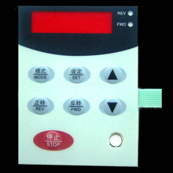 White Tactile Flat Flexible Backlit Membrane Switch PET / PC With Touch Panel