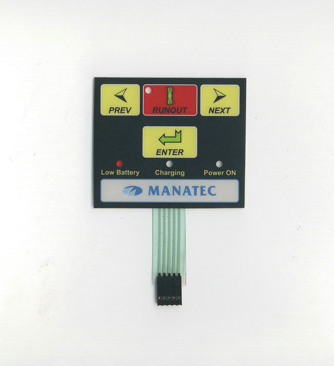 Multicolored Printed Flexible Membrane Switch With LED window and Metal Dome