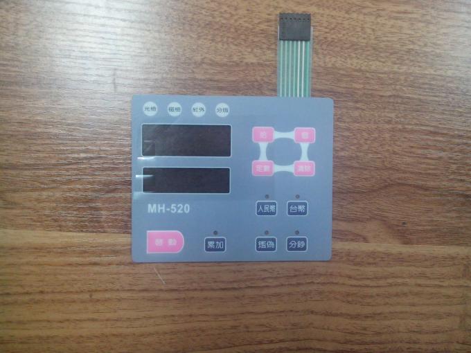 Custom Membrane Switch Keyboard 3M467 / 3M468 With SGS , Rohs