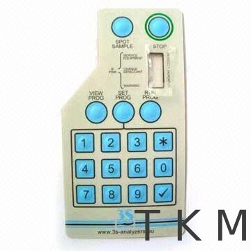 China Custom Made PC Rubber Membrane Switch Overlay For Medical Equipmenton sales